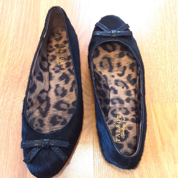 Talbots Faux Calf Hair Flats - Picture 2 of 8